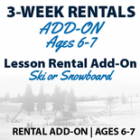 3-Week Lessons Rentals for Ages 6-7