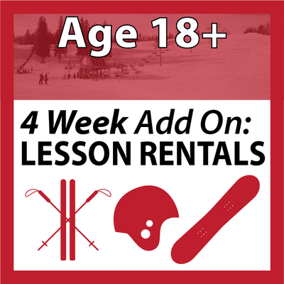 4-Week Lesson Rentals Age 18+