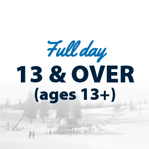 13&up package- Full day