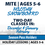 Holiday Lesson Mite Snowboard - Passholder