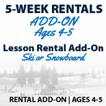 5-Week Lesson Rentals For Ages 4-5