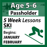 5-Week Ski Programs Ages 5-6 - Passholder