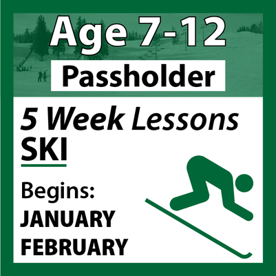 5-Week Ski Program Ages 7-12 - Passholder
