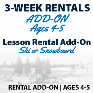 3-Week Lessons Rentals for Ages 4-5
