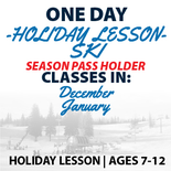 Holiday Ski Lesson Program Ages 7-12 - Passholder