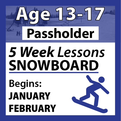 5-Week Ski Program Ages 13-17 - Passholder