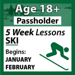 5-Week Ski Program Ages 18+ - Passholder
