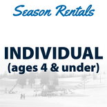 Seasonal Rentals for ages 4 & under