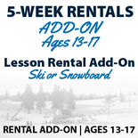 5-Week Lesson Rentals For Ages 13-17