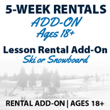 5-Week Lesson Rentals For Ages 18+