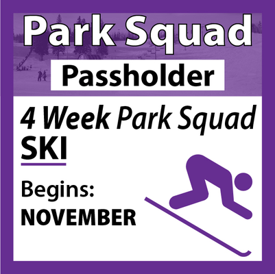4-Week SKI Park Squad Program Ages 13-17 - Passholder